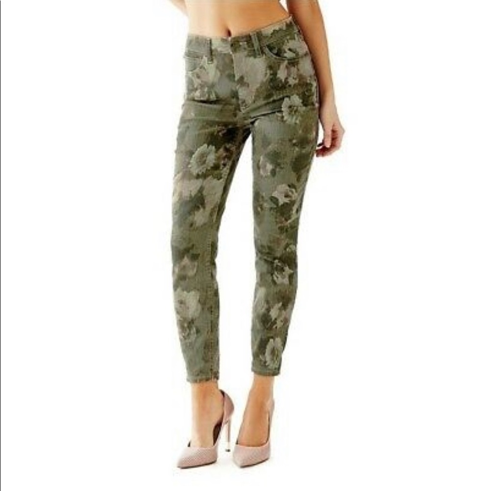 GUESS Jeans 1981 High-Rise 3-Zip Crop Jeans